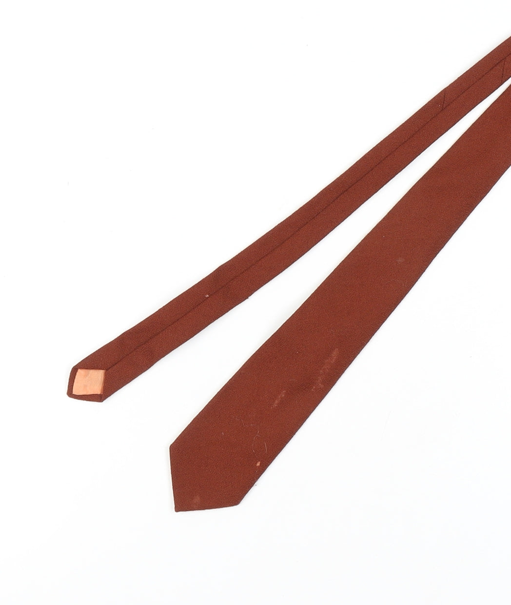 Craigmill Men's Brown Wool Slim Tie