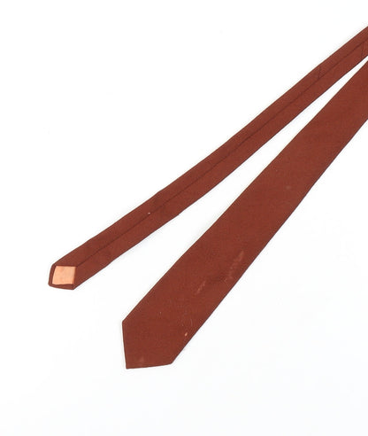 Craigmill Men's Brown Wool Slim Tie