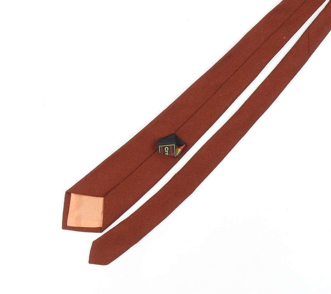Craigmill Men's Brown Wool Slim Tie