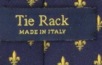 Tie Rack Men's Blue Geometric Silk Tie