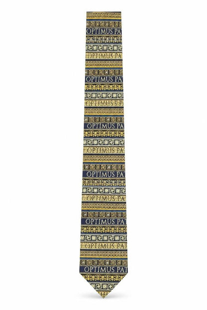 Past Times Men's Blue Silk Geometric Slim Tie