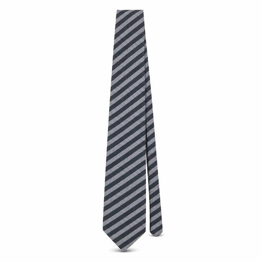 Mens Carducci Black Striped 100% Designer Tie