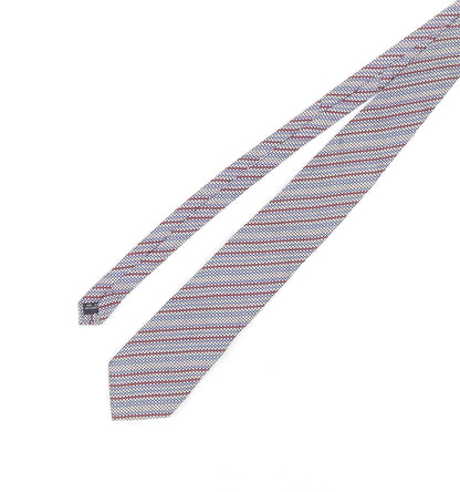 Mens Carducci Multicoloured Striped 100% Silk  Tie