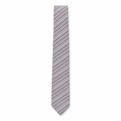 Mens Carducci Multicoloured Striped 100% Silk  Tie