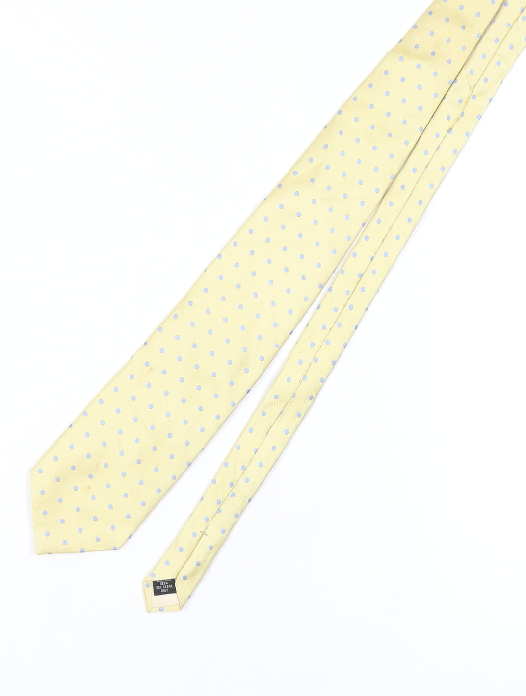 Hawes & Curtis Men's Yellow Polka Dot Silk Tie
