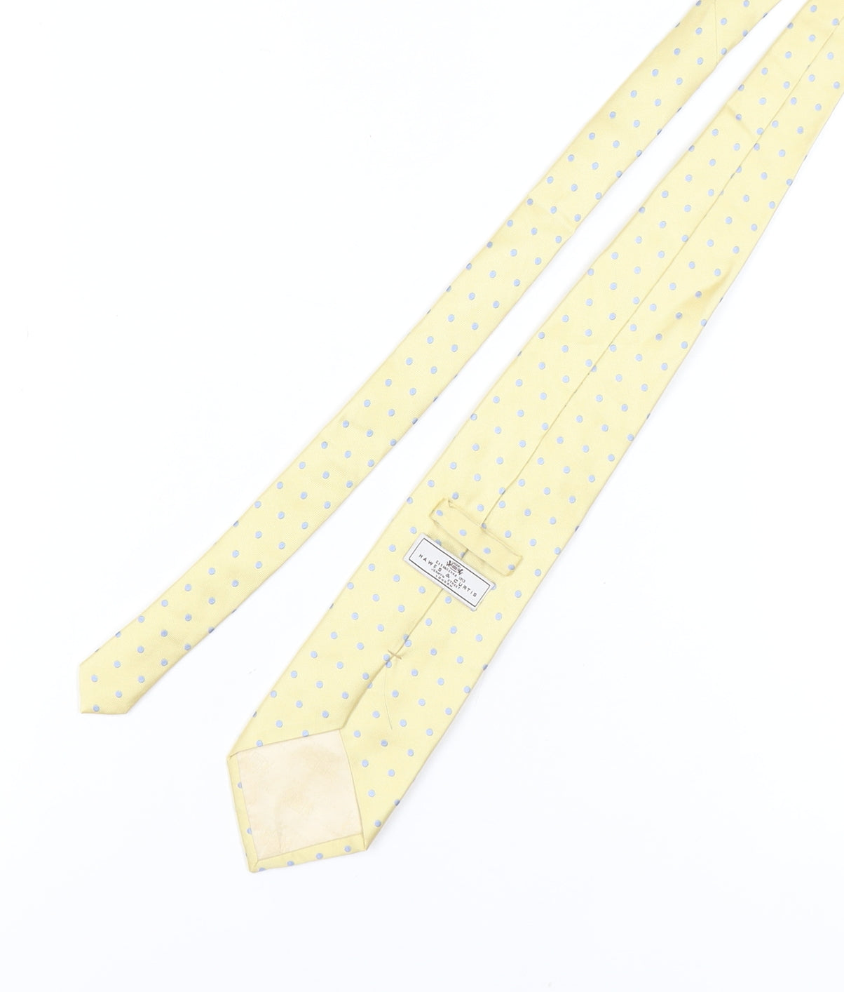 Hawes & Curtis Men's Yellow Polka Dot Silk Tie