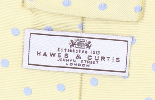 Hawes & Curtis Men's Yellow Polka Dot Silk Tie