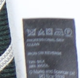 Marks and Spencer Men's Green Striped Silk Designer Tie