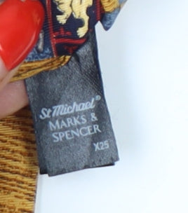 Marks and Spencer Multicoloured Silk Tie, Men's Vintage V&A Collection