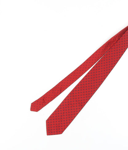Hackett Men's Red Polka Dot Silk Tie - One Size