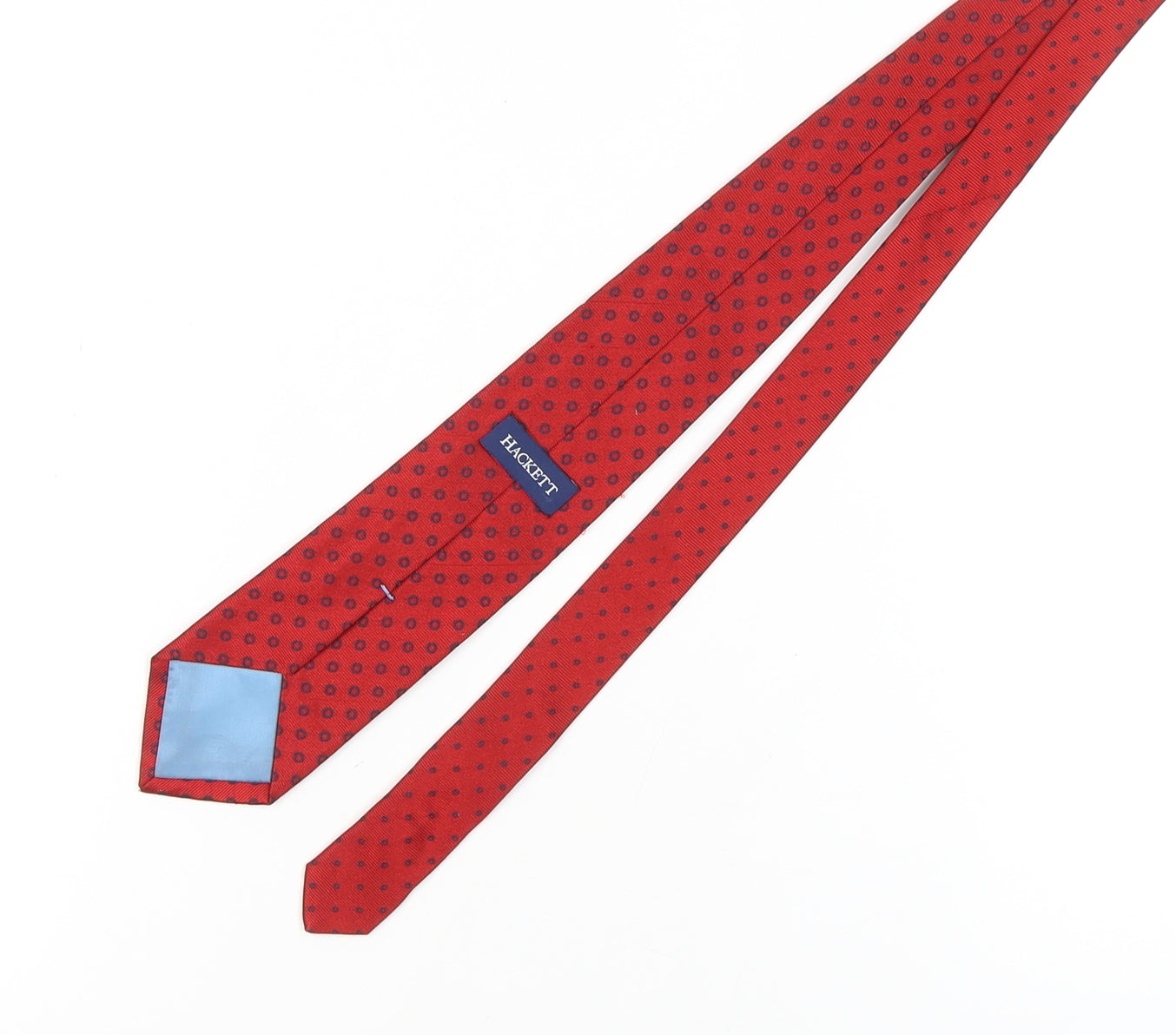 Hackett Men's Red Polka Dot Silk Tie - One Size