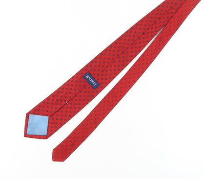 Hackett Men's Red Polka Dot Silk Tie - One Size