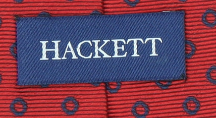 Hackett Men's Red Polka Dot Silk Tie - One Size