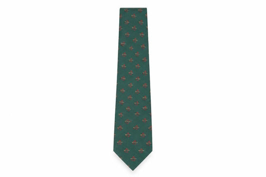 The Bespoke Tie Company Green Anarchy Silk Men's Tie