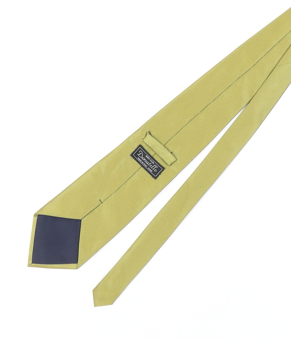 Donatello Men's Gold Silk Tie - Italian Elegance