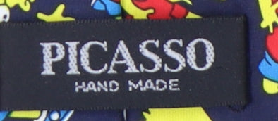 Picasso Men's Multicolour Simpsons Silk Slim Tie