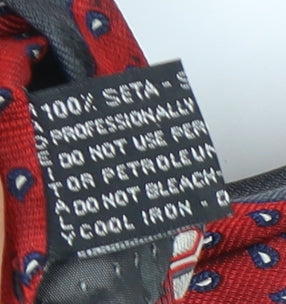 Gianni Versace Men's Red Silk Paisley Tie