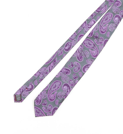 Marks and Spencer Men's Purple Paisley Silk Tie