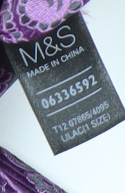 Marks and Spencer Men's Purple Paisley Silk Tie