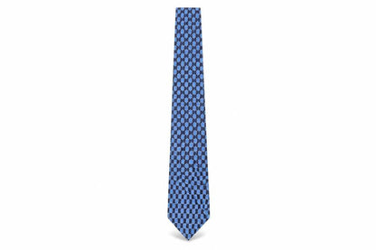 Pierre Cardin Blue Silk Plaid Tie for Men