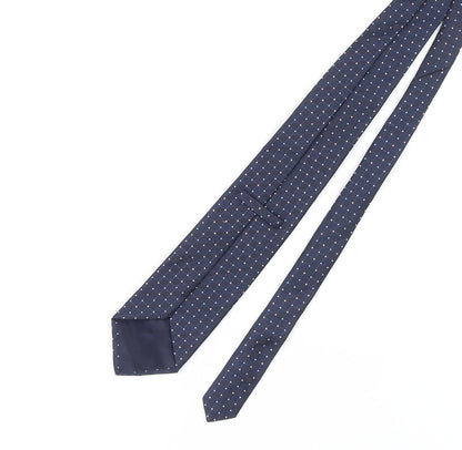 Marks and Spencer Men's Blue Silk Geometric Tie