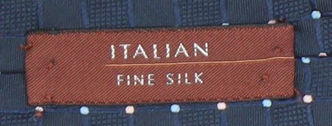 Marks and Spencer Men's Blue Silk Geometric Tie