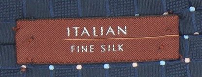 Marks and Spencer Men's Blue Silk Geometric Tie