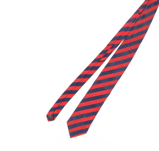 Marks and Spencer Men's Red Striped Tie - One Size