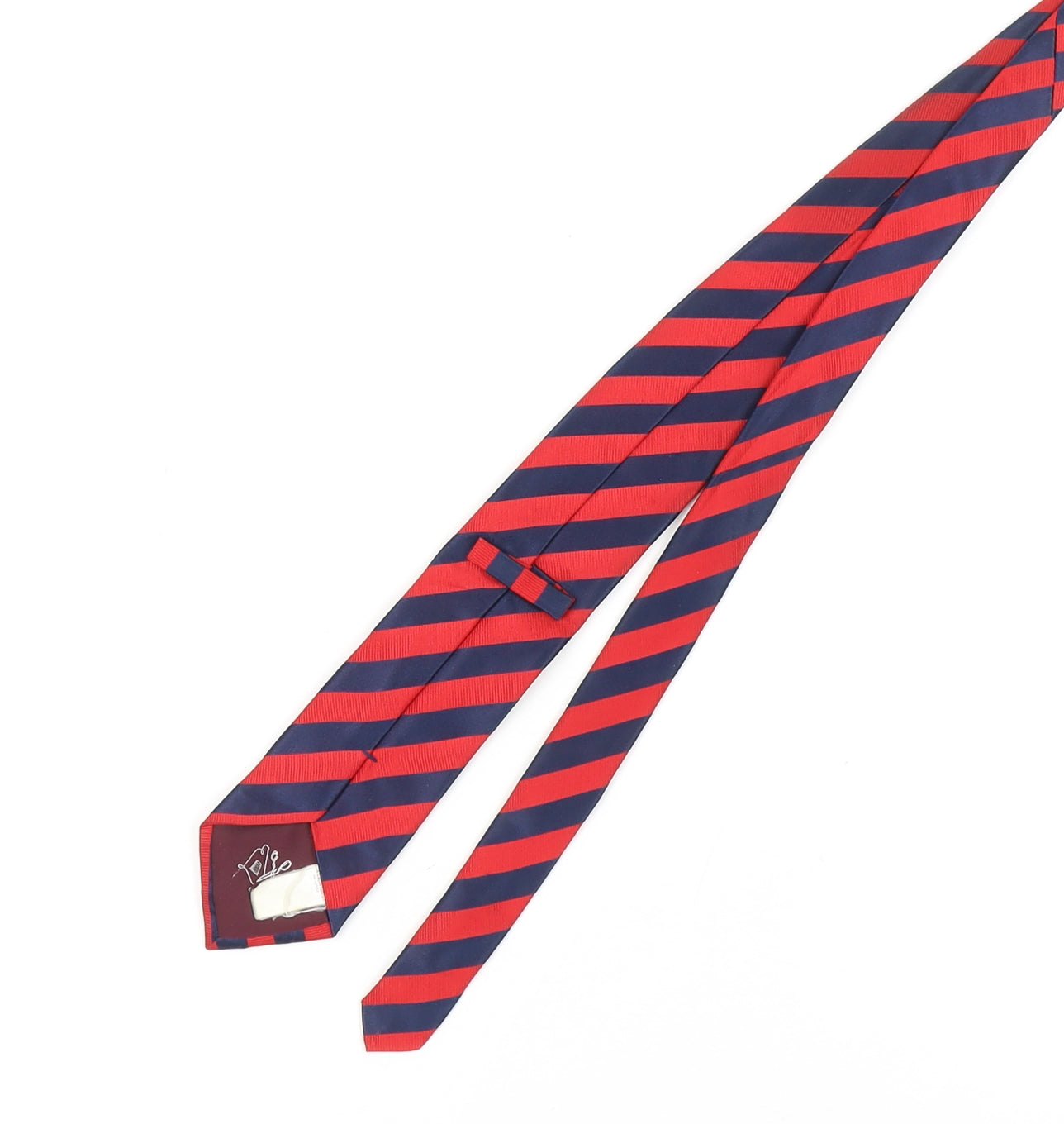 Marks and Spencer Men's Red Striped Tie - One Size