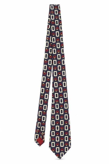 Mens valentino Multicoloured Geometric 100% Silk Designer Cravat