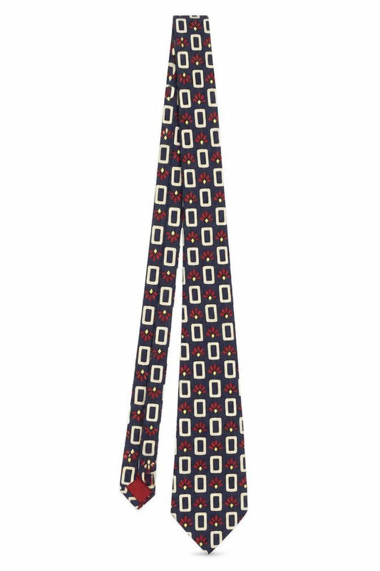 Mens valentino Multicoloured Geometric 100% Silk Designer Cravat