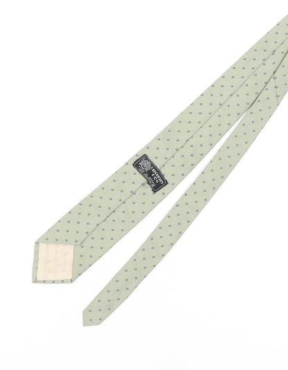 Mens Dunn & Co Green Geometric 100  Tie