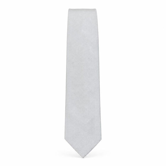 Mens T.M. Lewin Grey  100% Silk Pointed Tie