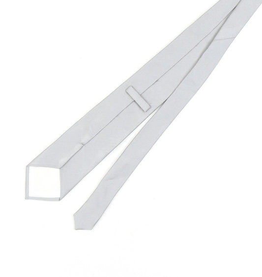 T.M. Lewin Men's Grey Silk Twill Tie One Size