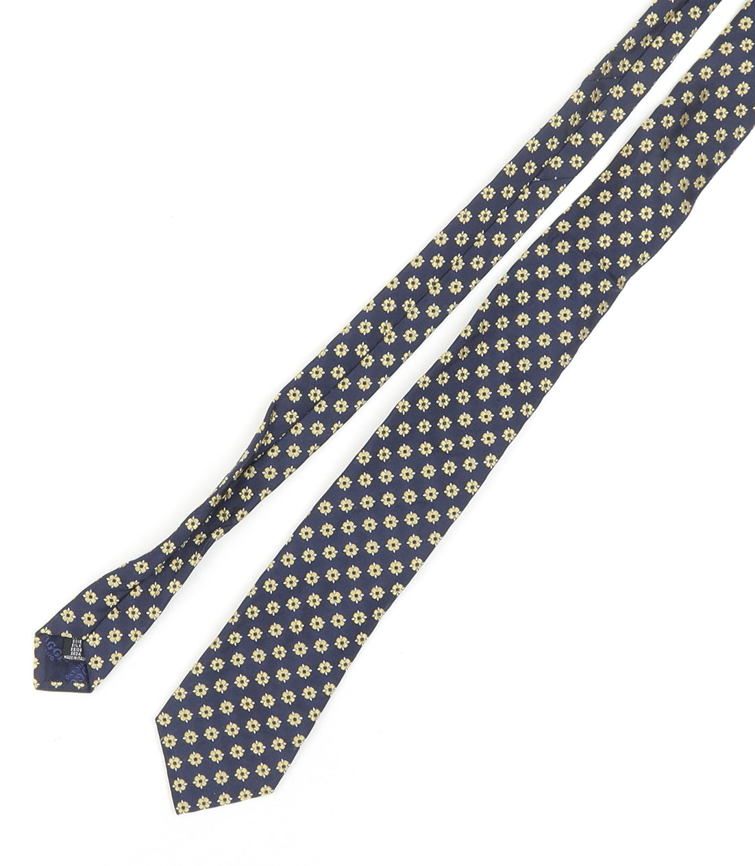 Boggi Milano Men's Blue Floral Silk Tie One Size