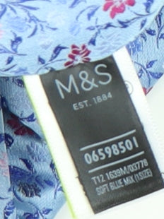 Marks and Spencer Men's Blue Floral Tie