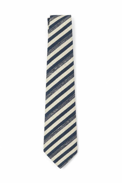 Bäumler Men's Blue Striped Silk Tie