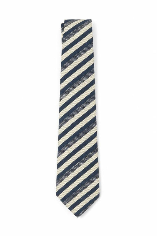 Bäumler Men's Blue Striped Silk Tie