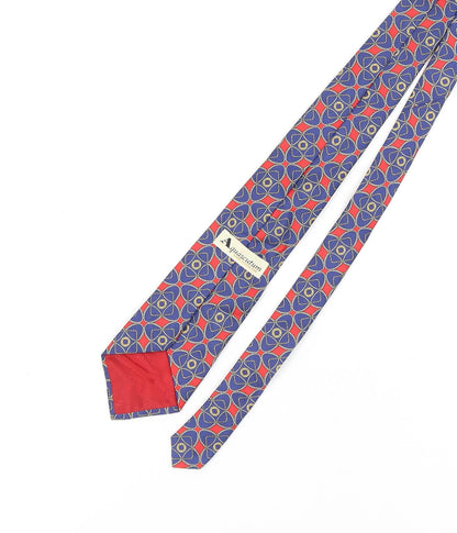 Mens Aquascutum Multicoloured Geometric 100% Silk  Tie