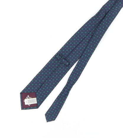 Marks and Spencer Men's Blue Silk Polka Dot Tie One Size
