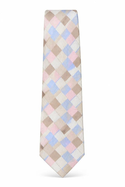 Mens Michaelis Multicoloured Plaids & Checks 100% Silk Pointed Tie
