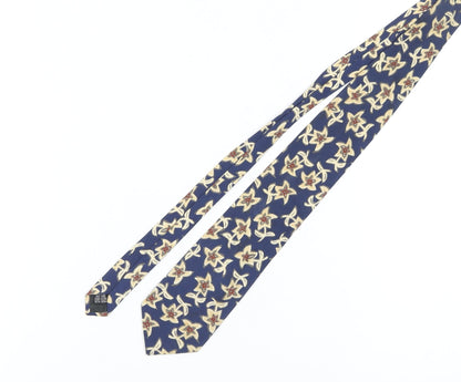 Kurt Geiger Men's Blue Floral Silk Tie