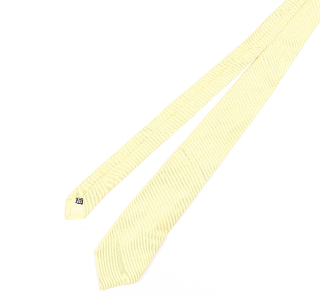 Mens Charles Tyrwhitt Yellow  100% Silk Pointed Tie