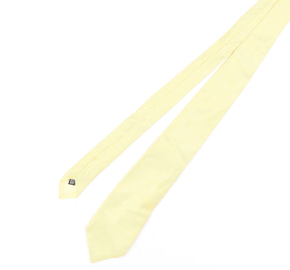 Mens Charles Tyrwhitt Yellow  100% Silk Pointed Tie