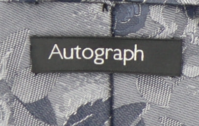 Marks and Spencer Grey Floral Silk Men's Tie