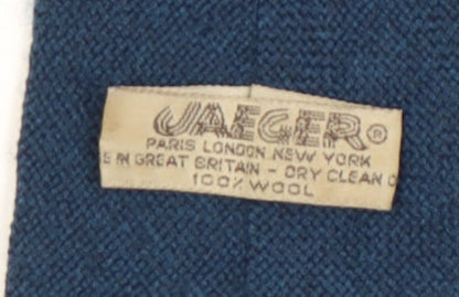 Jaeger Men's Blue Wool Slim Tie
