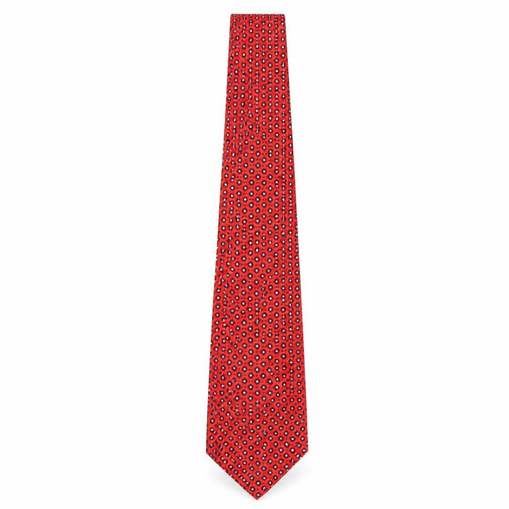 Mens Bijoux Terner Red Geometric 100  Tie
