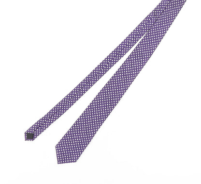 Autograph Men's Purple Slim Silk Tie