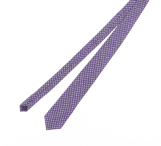 Autograph Men's Purple Slim Silk Tie
