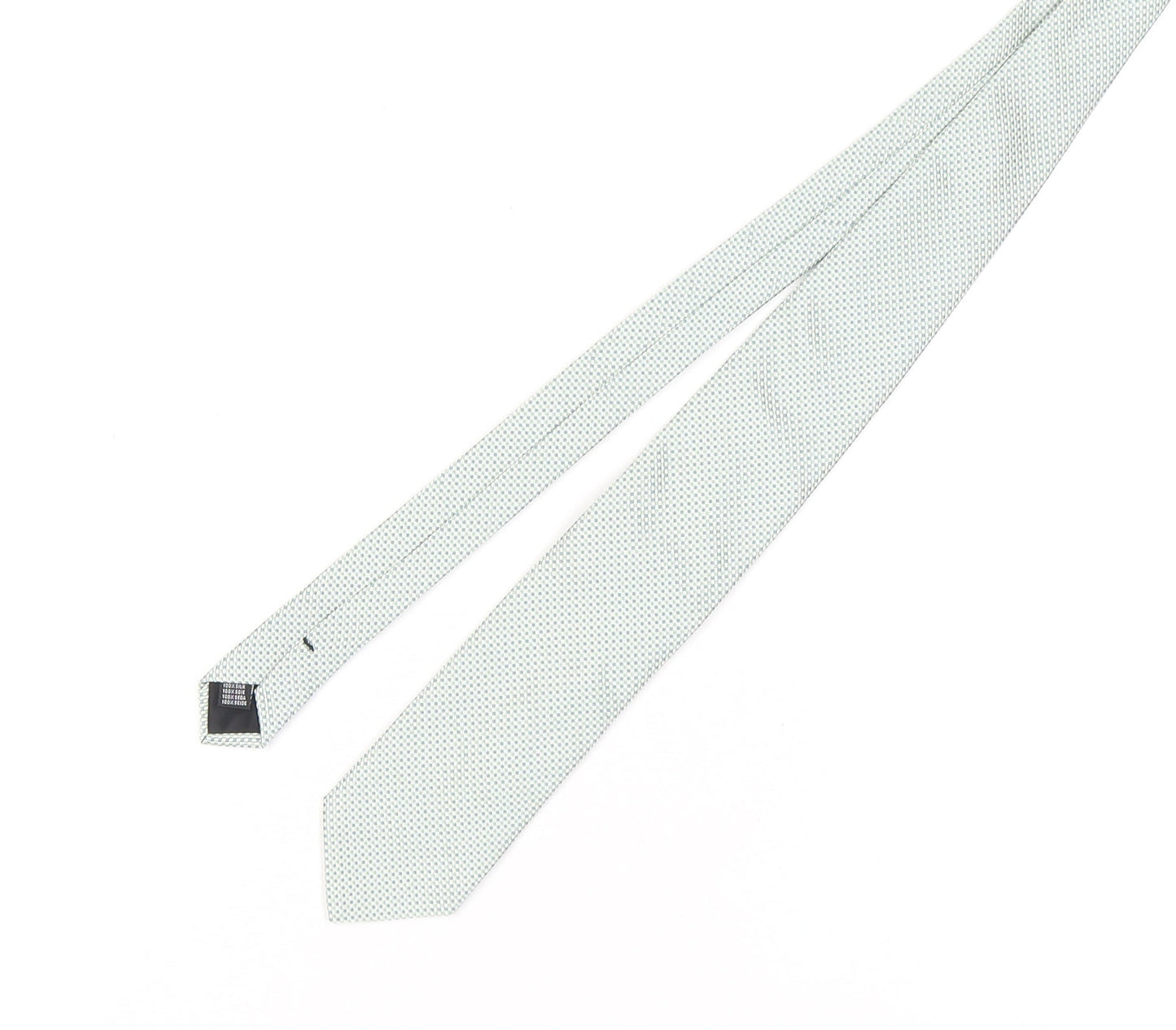 Jaeger Men's Blue Slim Geometric Silk Tie